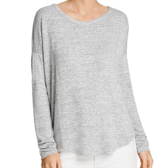rag & bone Tops - RAG & BONE Hudson Long Sleeve Gray Knit Top M